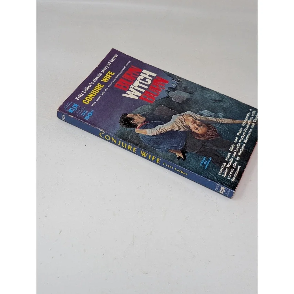 Conjure Wife Burn Witch Burn by Fritz Leiber Horror Paperback Movie Tie-in VTG
